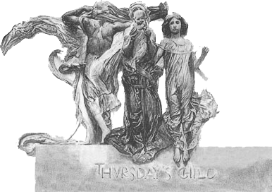 Thursday's Child Black and White Logo